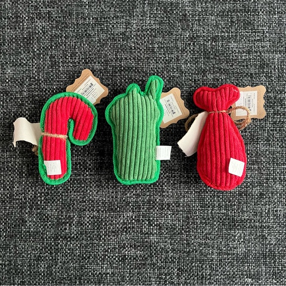 NWT Mud Pie Christmas Dog Toys Bundle of 3 - Picture 2 of 16